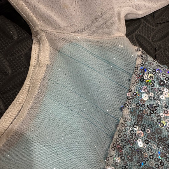 Weissman Showtime | Let It Go Hologram Sequin Elsa-Inspired Dress, Size XSC - Picture 5 of 6